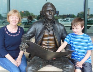 My grandson and I visited with Thomas Jefferson this week.